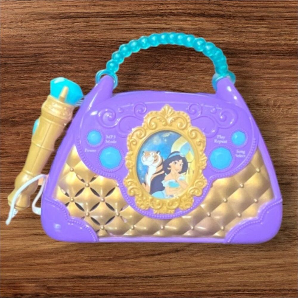 Disney Aladdin Jasmine Sing-Along Boombox Karaoke Microphone Purple